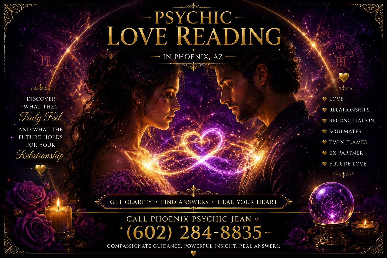 Psychic Love Reading in Phoenix AZ by Phoenix Psychic Jean
